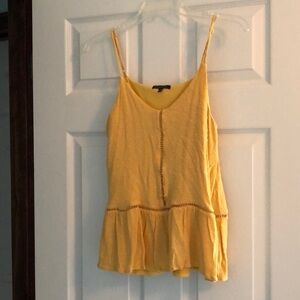 Staccato Yellow Tank Top Small
